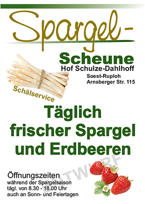 Flyer Spargel A6red